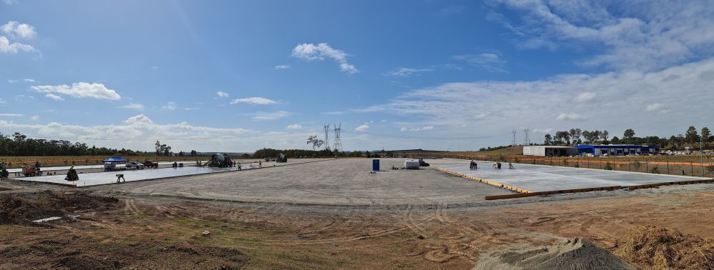 Concreting has just begun on Surepipe's new QLD facility